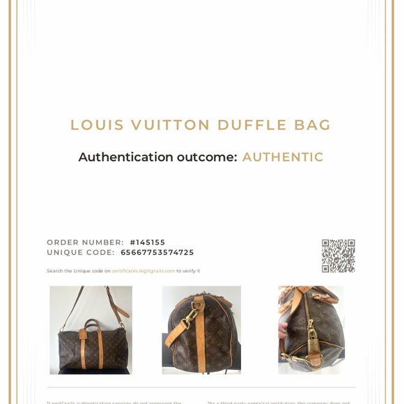 Louis Vuitton Authentic LV Keepall 45 Bandoulière - Picture 12 of 12